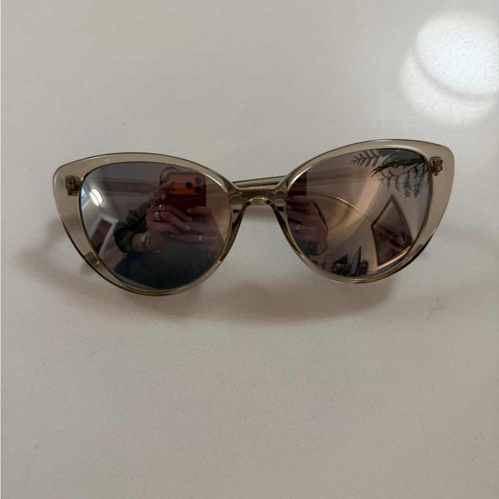 Linda Farrow Cat-Eye Sunglasses - Silver
